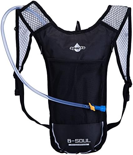 Hydration Pack with 2L BPA-Free Water Bladder for Hiking Cycling Running Walking and Climbing Fits Men Women Grey