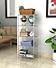 Homebi 5-Tier Wire Shelving 5 Shelves Unit Metal Storage Rack Durable Organizer Perfect for Pantry Closet Kitchen Laundry Organization in Grey,21”Wx14”Dx61”H