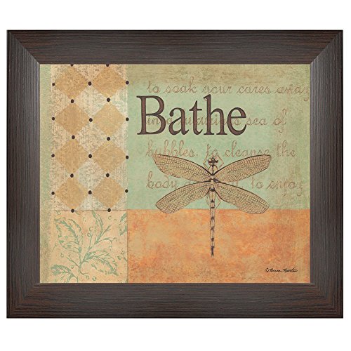 Trendy Decor 4 U BB703-405 Bathe Framed Print, 8 x 14-Inch