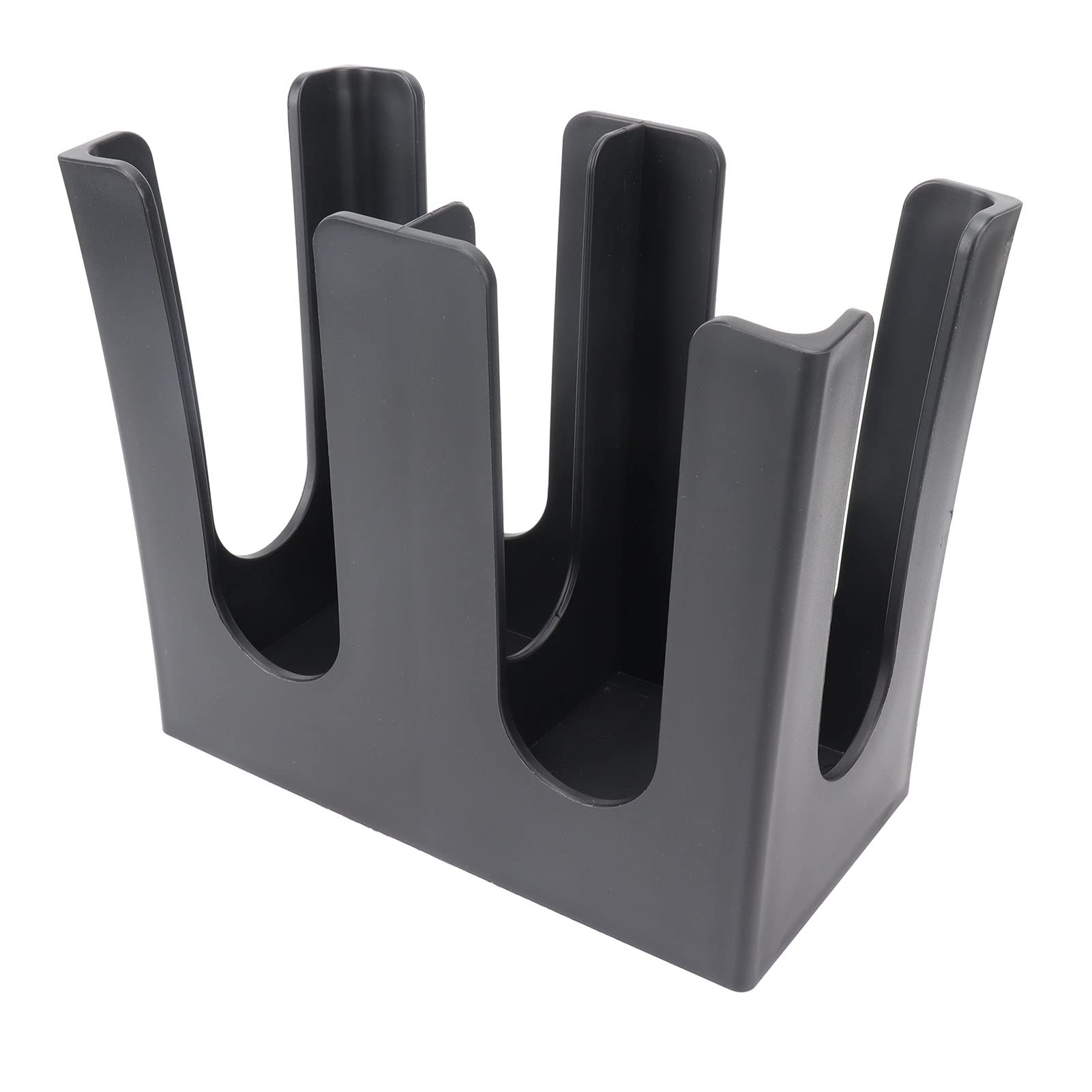 Cup Lid Holder, Dispenser, Two Compartments Separate Storage, Durable Thick Plastic, Large Opening Easy Access, Organizer, Fits 5-16oz Paper Cups, for Coffee Shops, Homes, Offices
