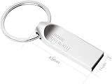 32GB USB 3.0 Flash Drive Metal Key Ring Silver view 6