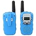 LeeKer LK-R018 Walkie Talkie for Kids 22CH LCD Display Flashlight VOX Function Two Way Radio Toys(Skyblue, 1 Pair)