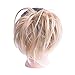 OUBECA Tousled Synthetic Hairpiece Scrunchies Straight Elastic Updo Scrunchy Bun For Women