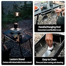 Naturehike 2-in-1 Portable Charcoal Grill, Folding