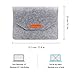 SOONHUA 12 inch Apple New Macbook Ultrabook Carrying Case Sleeve Pouch Laptop Wool Felt Protector Cover Bag for Apple New Macbook with Retina (Grey)