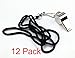 HOSL 12 Pcs Whistles-Stainless Steel Whistles, Comes with Lanyard, Great for Referee, Coaches, Training, Sports, etc