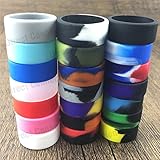 Tank Bands 21mm Silicone Tank Band Ring Bumper 21 COLORS AVAILABLE (10-PACK (Message Colors))