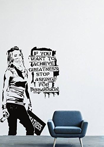 Banksy Wall Decals Decor Vinyl Sticker LM1206 size 22x50