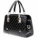 New Fashion Womens PU Leather Padlock Tote Handbag Shoulder Bag (Black) by Tianhong by Tianhong