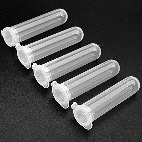 Amazon Com No Logo Dyyw Test Tube 20pcs 7ml Round Bottom Centrifuge Test Tubes Transparent Polypropylene Tube With Snap Cap Laboratory Supplies Home Kitchen