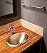 Monarch Abode Satin Nickel Hand Hammered Oval Bathroom Drop-in Sink