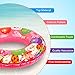 Vanmor Swim Rings Whirl Tube Colorful Pool Float Kids Cartoon Painting Inner Tubes Inflatable Donut Raft Foam Innertube Swimming Toy Set for Kids Gift Summer Beach Pool Party Decorations (3 Pack)