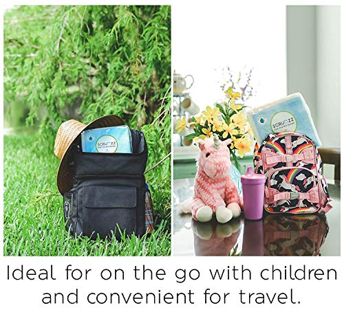 2 Scrubzz+Disposable+Rinse+Bathing+Wipes