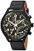 Timex Men's TW2R54900 Intelligent Quartz Fly-Back Chronograph Black Leather Strap Watch