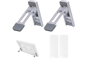 HZCXLZHKHHL 2pcs Adjustable Desktop Stands for Skylight 15in Calendar, Aluminum Alloy Stands with Tilt Adjustment Wall Fridge & Desk Mounts for Digital Family Organizer