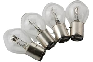 4Pcs 6V 35W BA20D Headlight Bulb Compatible With Automotive Motorcycle Parts For Scooter Motorcycle Kart ATV