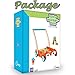 cossy Wooden Baby Learning Walker Toddler Toys for 1 Year Old, Fox Blocks and Roll Cart Push and Pull Toy (34 pcs)