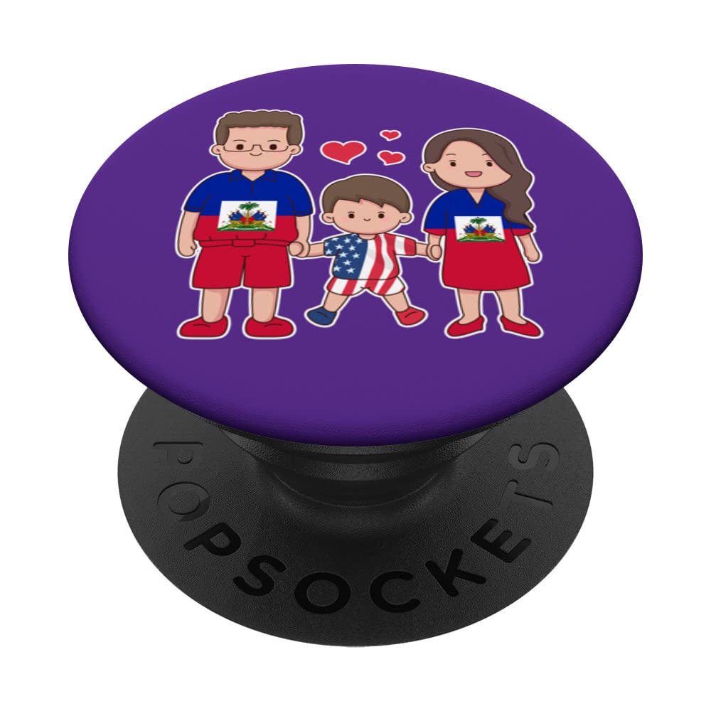 American Haitian family. Together we build our future! PopSockets Swappable PopGrip
