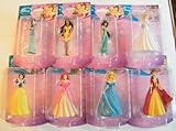 Disney Princess Figurines Cake Topper : Belle, Cinderella, Little Mermaid, Mulan, Sleeping Beauty Etc Set of 8