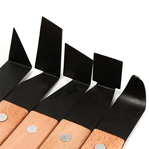 Lautechco 8 in 1 Wooden Handle Pottery Wheel Ceramic Tools Pottery Craft Carving Shaping Trimming Tools - Thumbnail 5
