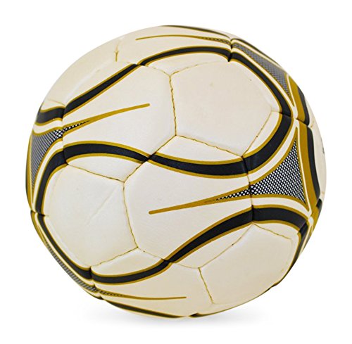Uber Soccer Skills Mini Soccer Ball - Size 1 - Gold/Black - Hand Stitched Synthetic Leather - Thumbnail 2