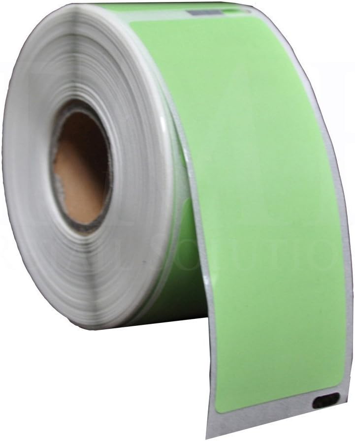 5 x Coloured Dymo Sieko 99012 Compatible Address Label Rolls - 36mm x 89mm - for All LabelWriter 4XL 450 400 330 320 310 Turbo Sieko SLP 430 420 240 220 SLP Pro Turbo (260 Labels/Roll) Green - MAILERPRO® Range (Green)