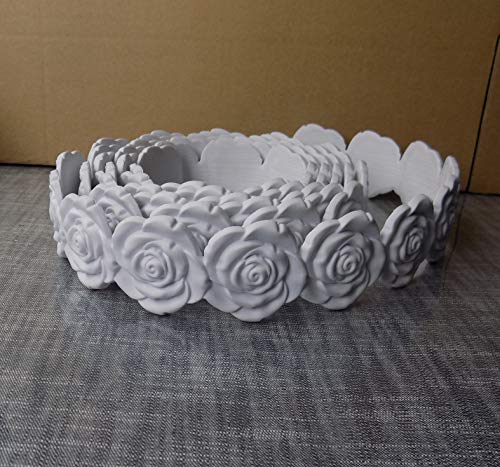 Zhangbl Flexible Crown Molding Overdoor Window Wall Decorative 2.1 inch (5.4cm) Width x 0.35" Thickness (2.1" x 115")