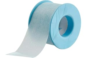 NanaCare Pain-Free Removal Medical Tape| (1 roll) 1 inch x 5.5 yd | Surgical Tape for Bandage, Face, Wound Care, Eyelash, Mouth Breathing & First Aid | Silicone Adhesive Suitable for Sensitive Skin