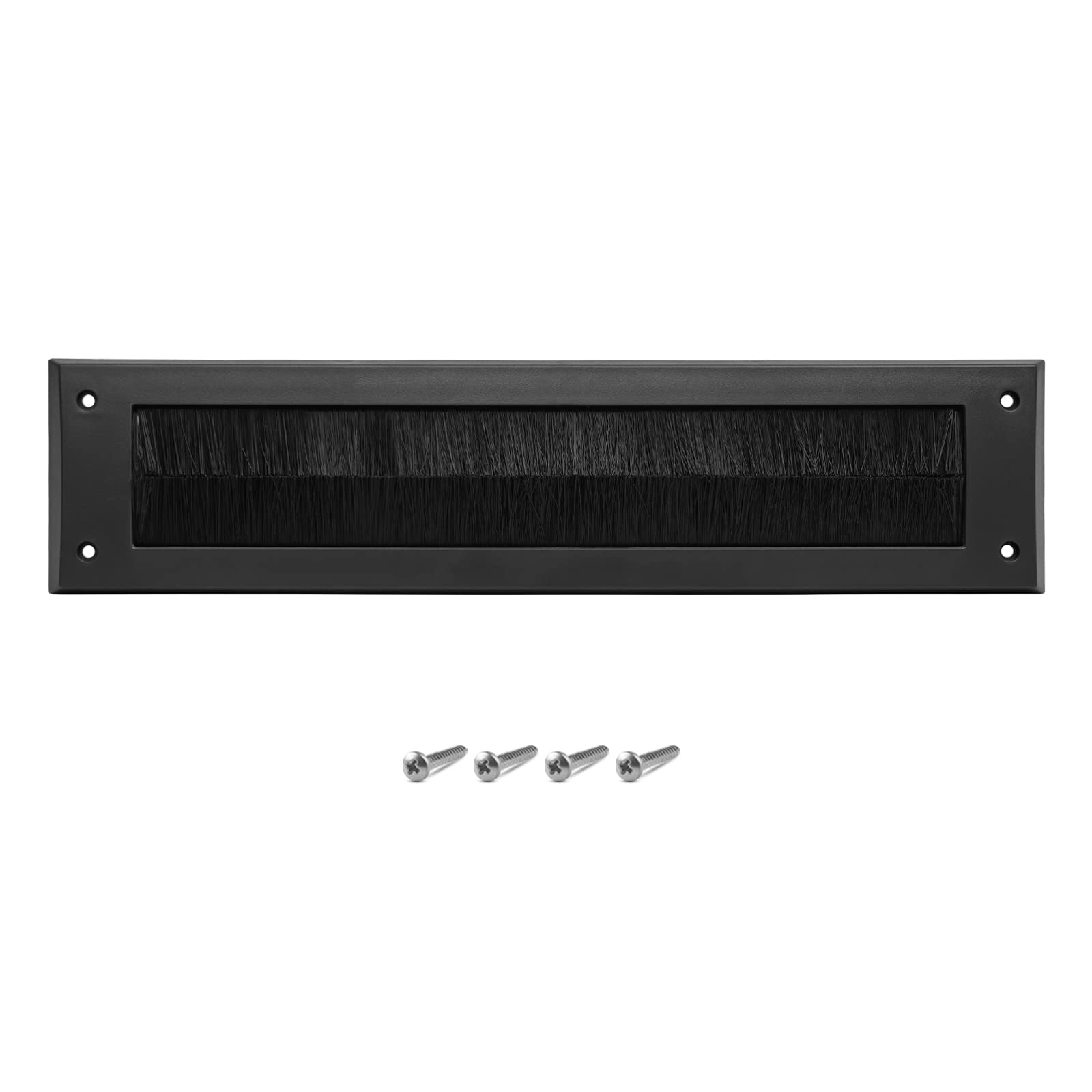 Internal Letterbox Draught Excluder 13.5 Inch (34.2cm) PVC Draught Letter Plate Seal Letter Box Flap - Prevents Draughts Coming Through The Letter Box - for Wooden or uPVC Doors - Brown Without Flap