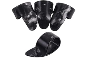 Guitar Picks 4 Pcs/Set Fingerpicks Guitar Plectrum Case for Acoustic Banjo Ukulele Attractive