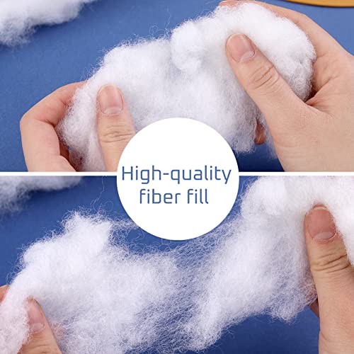 ZMAAGG 400g Premium Fiber Fill, White Polyester Fiber, Recycled