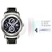RAYSUN LG G Watch R W110 Tempered Glass Screen Protector 0.3mm Real Tempered Glass 9H Hardness Shatterproof High Definition Giftbox Packge (LG G Watch R W110)