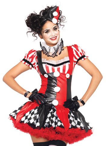 Leg Avenue - Harlequin Clown Adult Costume