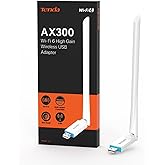Tenda AX300 USB WiFi-Single-Band Adapter 2.4GHz for PC WiFi 6 USB Adapter -286Mbps, Mini USB WiFi 6 Adapter for Desktop PC La