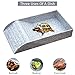 WINGOFFLY Large Reptile Feeding Dish with Ramp and Basking Platform Plastic Turtle Food and Water Bowl Also Fit for Bath Aquarium Habitat for Lizards Amphibians