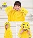 Tonwhar Pikachu Kigurumi Costumes for Children Kids Cuddly Onesie Pajamas (95(height:41.3