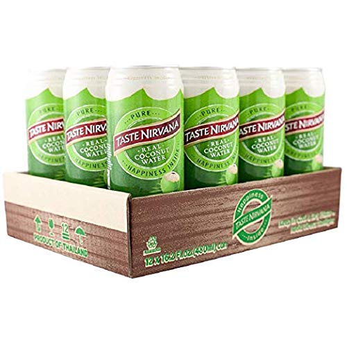Taste Nirvana Real Coconut Water, Coco Real Premium Coconut Water, 16.2 Ounce Cans (Pack of 65) (Pack of 65)