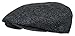Epoch Men's Classic Newsboy Cap, Flat Ivy Hat, Snap Brim Herringbone Tweed Cap (X-Large, 1935-Charcoal)