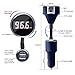 FM Transmitter, Tohayie Bluetooth Wireless Radio Adapter Audio Receiver Stereo Music Tuner Modulator Car Kit with Hands-Free Calling & Dual USB Charger(Blue)