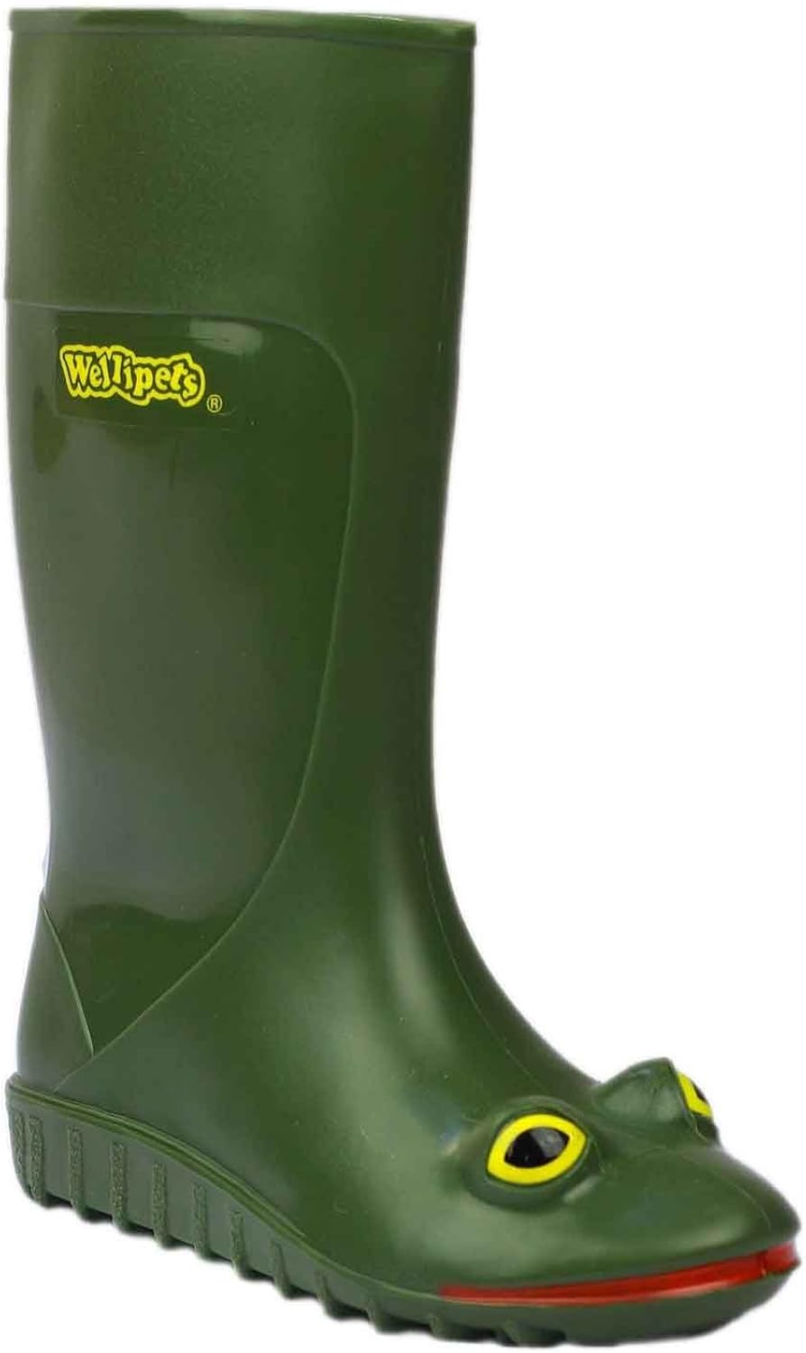 green frog wellies