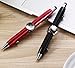 Multi-Functional 3 in 1 Spinner Pen - Ball Point Stress Pen, with Spinner and Stylus - Black Ink Stylus Pen - Cool Multi Tool Pen, New Design Think Pen - Stress Reducer  - Perfect Gift Idea (Red)
