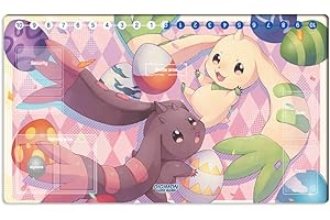 Mlikemat New DTCG Duel Playmat Digimon Board Terriermon Trading Card Game Mat Desk Pad + Free Bag (ZD002-499-SM)
