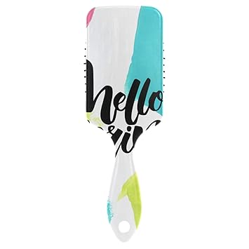 Amazon Com Hello Spring Text On Colorful Air Cushion Comb Kid