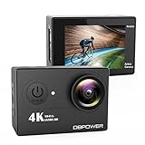 DBPOWER 4K Action Camera, WIFI Ultra HD Sports Action Video Camera 170 Degree Wide Angle Waterproof Underwater Cam with Remote Control and Rechargeable Battery Accessories Kit