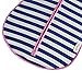 Woombie Original Nursery Swaddling Blanket - for Babies up to 6 Months (Navy Stripe, 14-19 lbs)