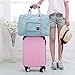 hopesport Women's Bag with Nice Sized Zipper Pocket in Front Weekend and Overnight Travel Duffle, Blue