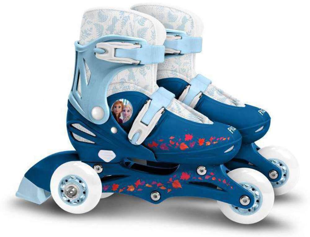 Stamp - Two in One 3 Wheels Frozen II 27-30 Inline Skates Disney Anna, Elsa, RN244301, Blue White, Sizes