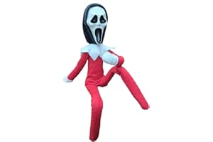 Party Monkeys Creepy Ghost Masked Elf Decoration 35cm – Handmade Horror-Inspired Ornament for Christmas, Halloween & Holiday Party Décor – Spooky Collectible with Sinister Expression