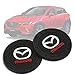Bocianelli 2 Pcs 2.75 inch Car Interior Accessories Anti Slip Cup Mat for for Mazda 2, 3,5,6, CX-5,CX-7,CX-8,M6, MX5,RX7, RX8, A8, CX9, MX6,R3, M2 M3,M5, etc.