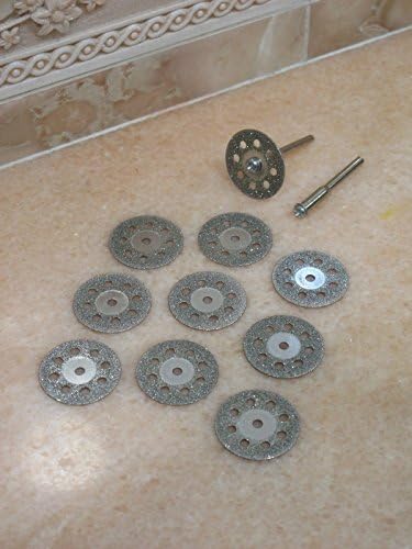 10 THK 9H Diamond 40mm rotary cutting wheel GRIT 120 cut off blade Grinding disc